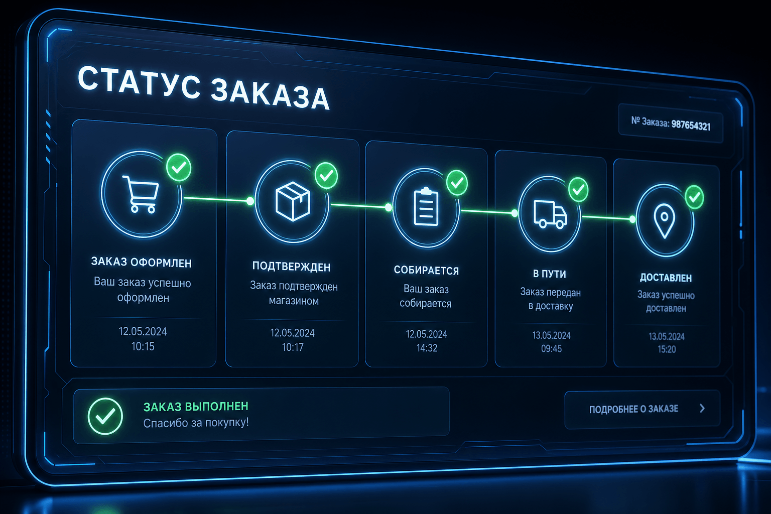Статусы в реальном времени